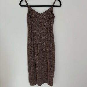Abercrombie High Slit Midi Dress